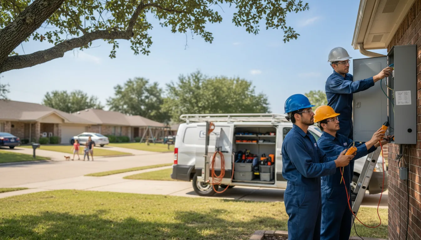 Certified electrician providing emergency electrical services in Russellville, OH